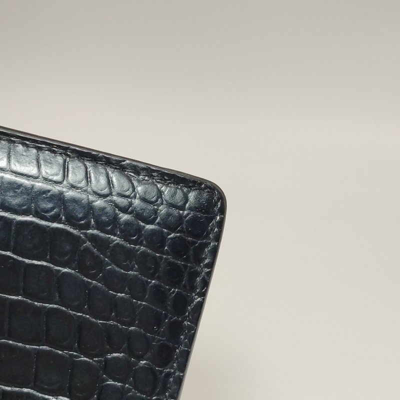 Saint Laurent Sunset日落包迷你牛皮純色鱷魚紋YSL標誌單肩包-15