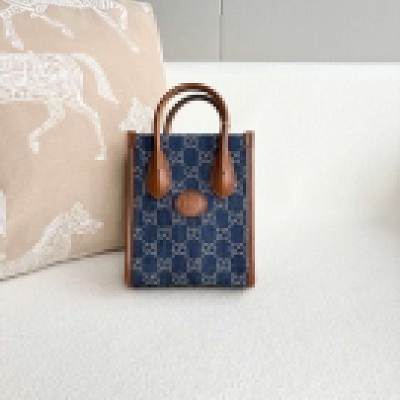 Gucci Retro丹寧琴譜包 15.5*19*6 95新 配件塵袋 可調節肩帶-4