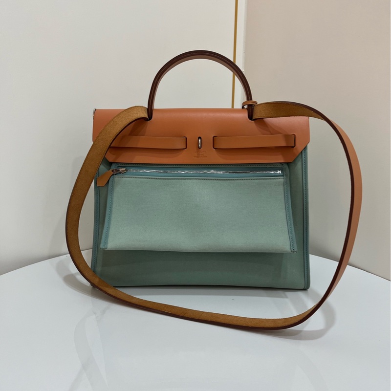 Hermes/愛馬仕 herbag31 手提單肩斜挎包 尺寸;31*25*10-1
