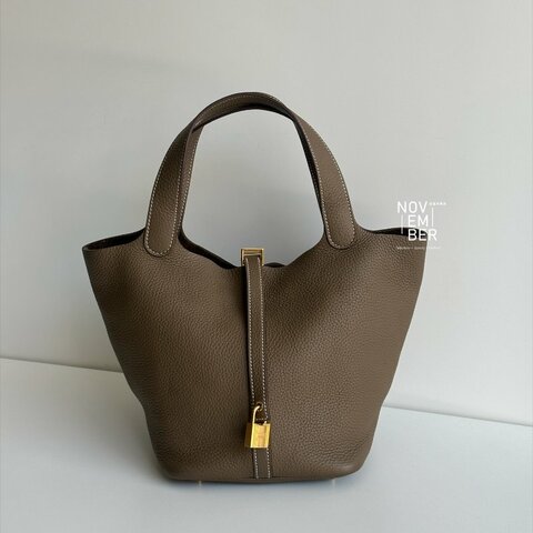 99新🆕 Hermès 愛馬仕 Picotin 22 大象灰金釦