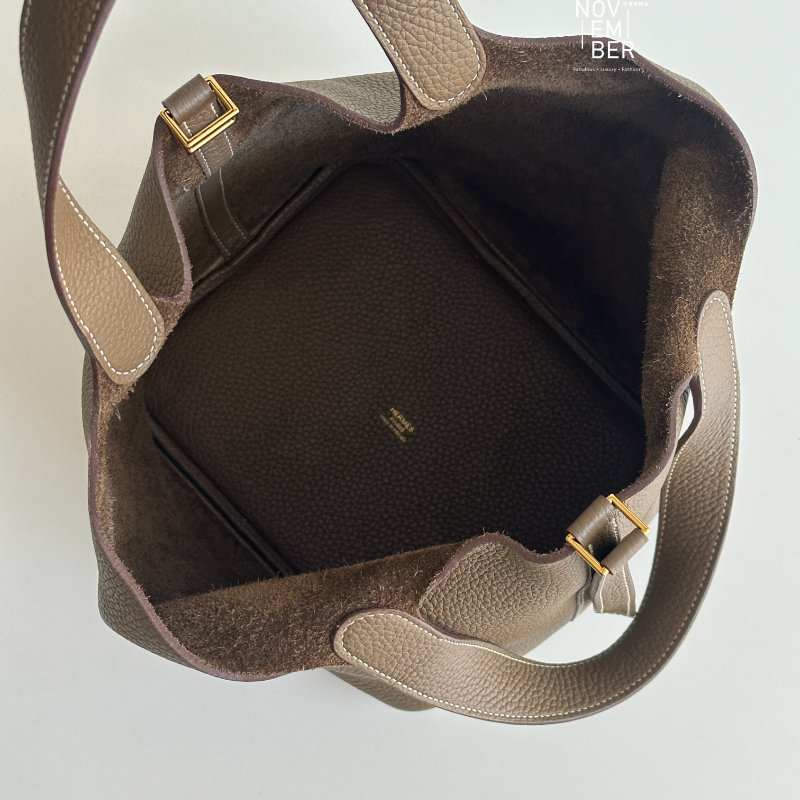 99新🆕 Hermès 愛馬仕 Picotin 22 大象灰金釦-2