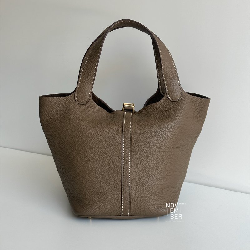 99新🆕 Hermès 愛馬仕 Picotin 22 大象灰金釦-4