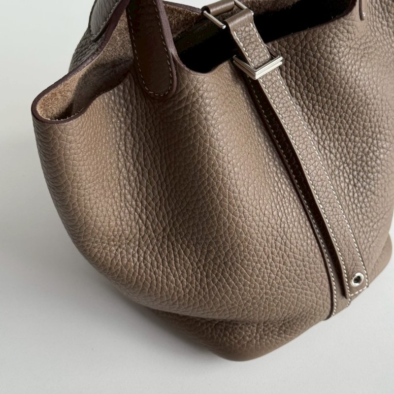 99新🆕 Hermès 愛馬仕 Picotin 22 大象灰金釦-5