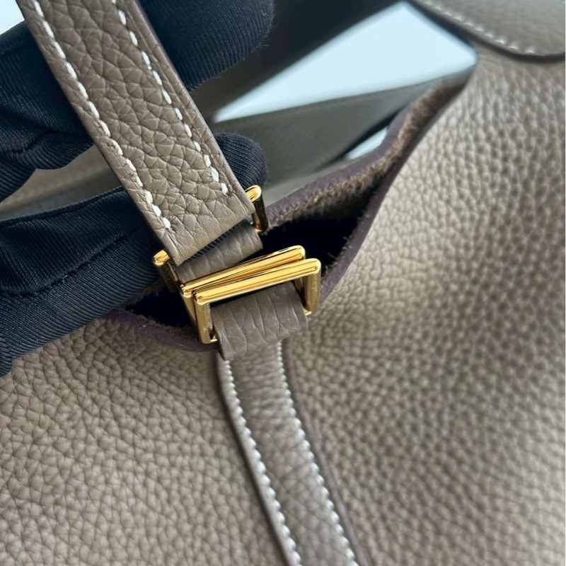 99新🆕 Hermès 愛馬仕 Picotin 22 大象灰金釦-6