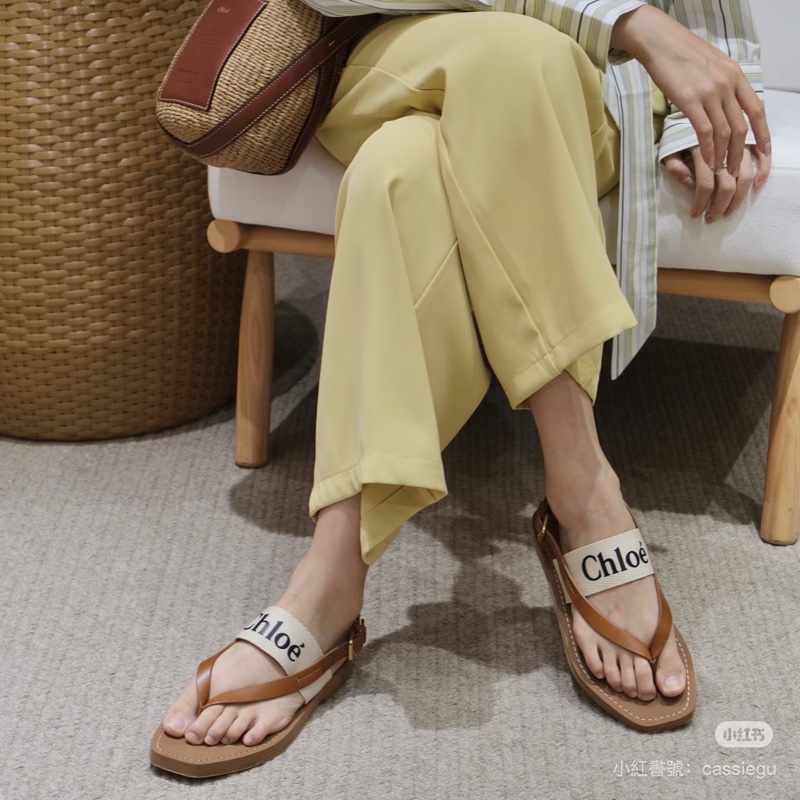 莉亞精品♡Chloe鞋款37 涼鞋 二手-1