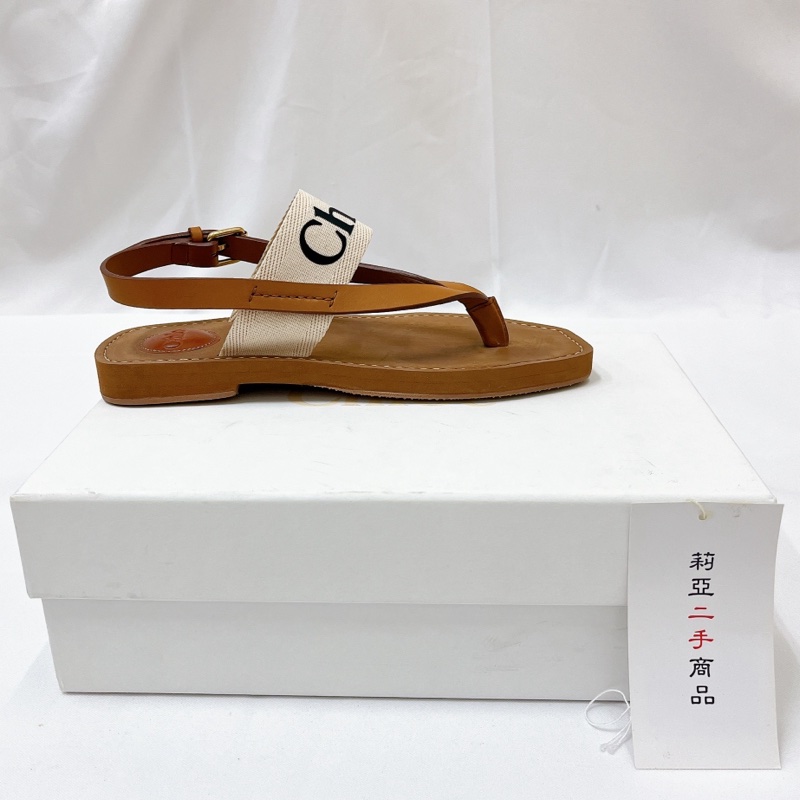 莉亞精品♡Chloe鞋款37 涼鞋 二手-4