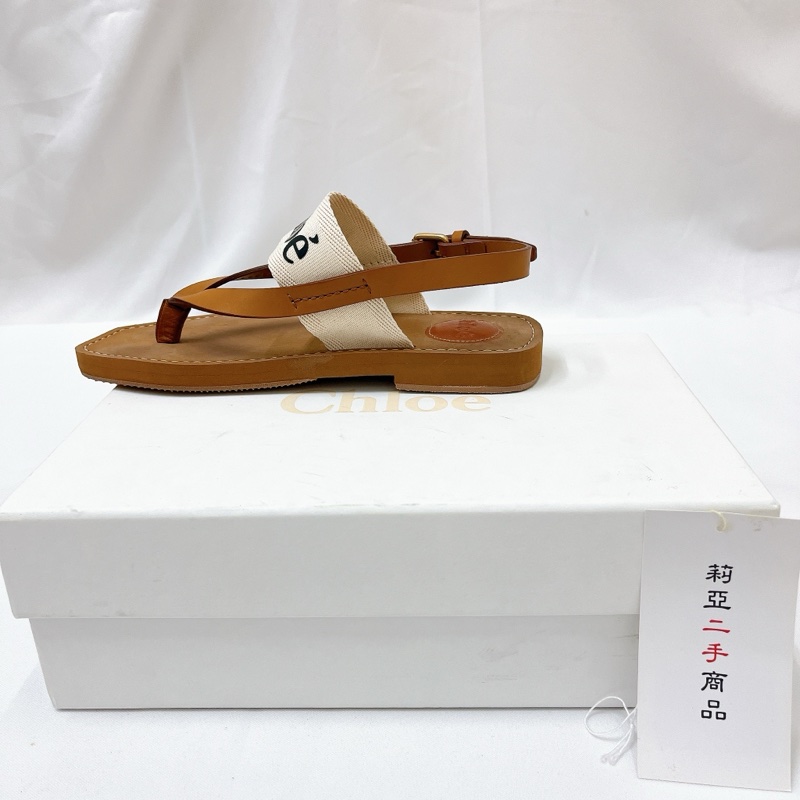 莉亞精品♡Chloe鞋款37 涼鞋 二手-6