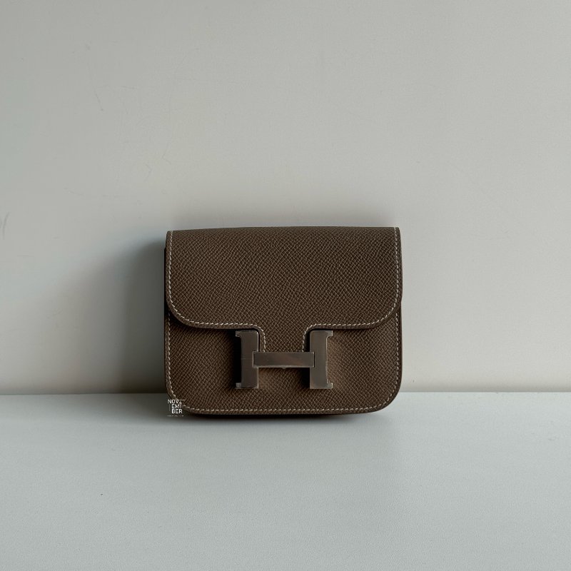 閒置新🫰🏻 Hermès 愛馬仕 Constance Slim 大象灰銀釦-0