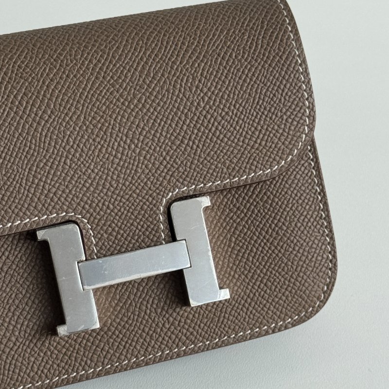 閒置新🫰🏻 Hermès 愛馬仕 Constance Slim 大象灰銀釦-6