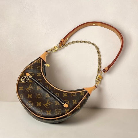 莉亞精品♡ LV M81098 老花月亮包 二手