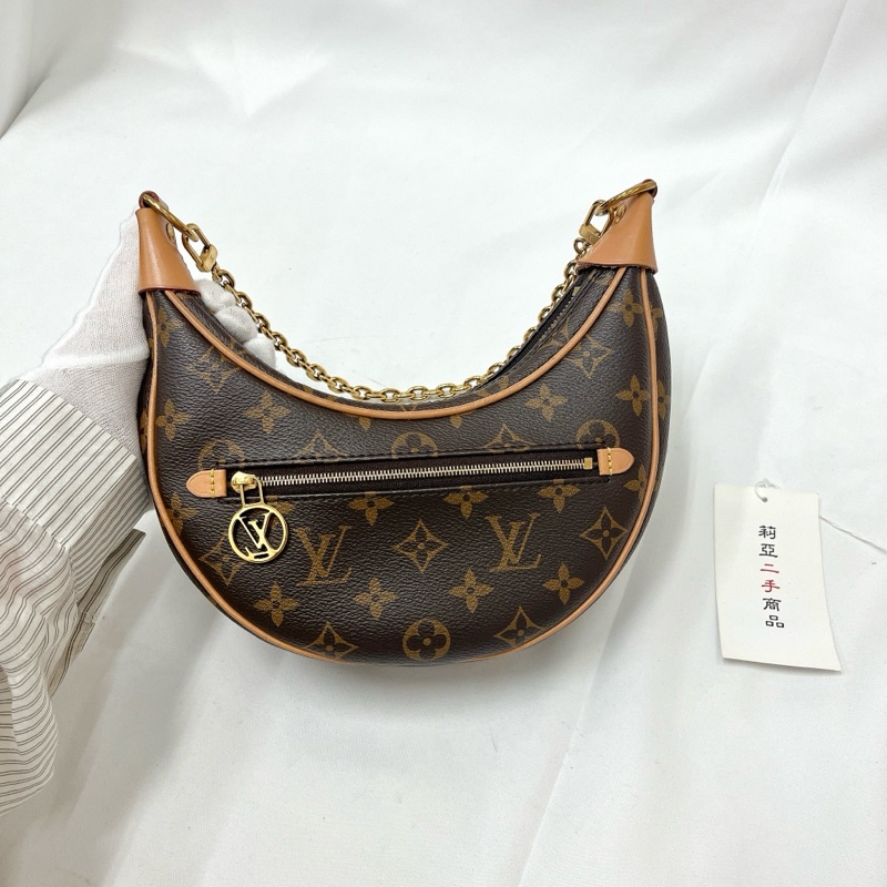 莉亞精品♡ LV M81098 老花月亮包 二手-3