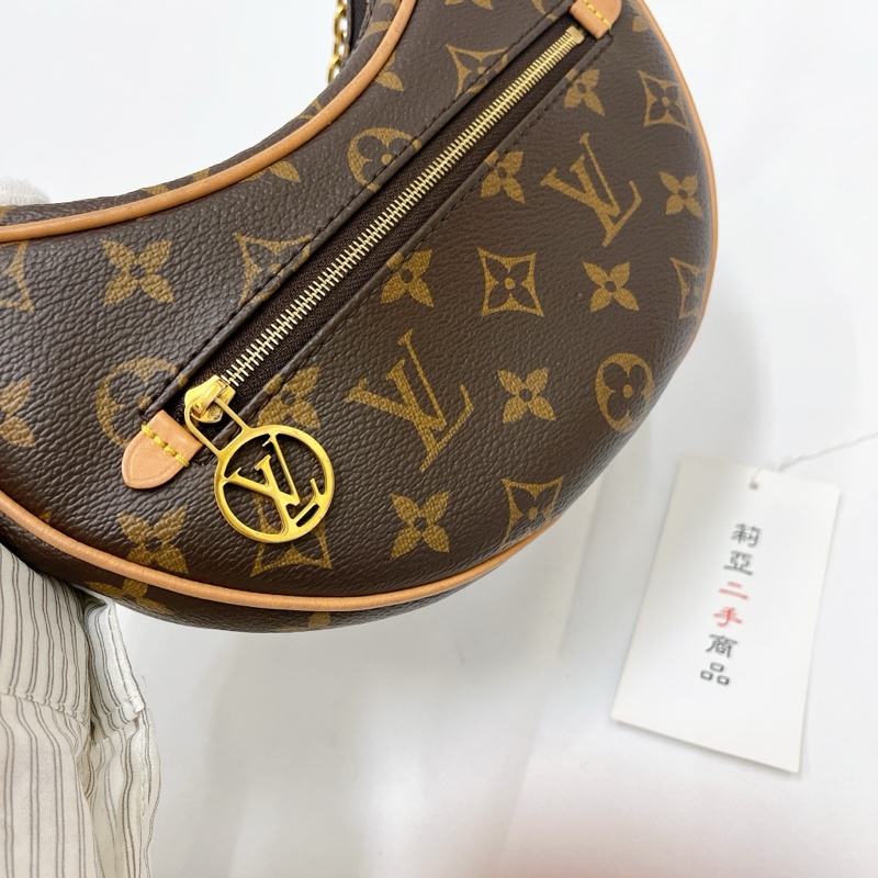 莉亞精品♡ LV M81098 老花月亮包 二手-4