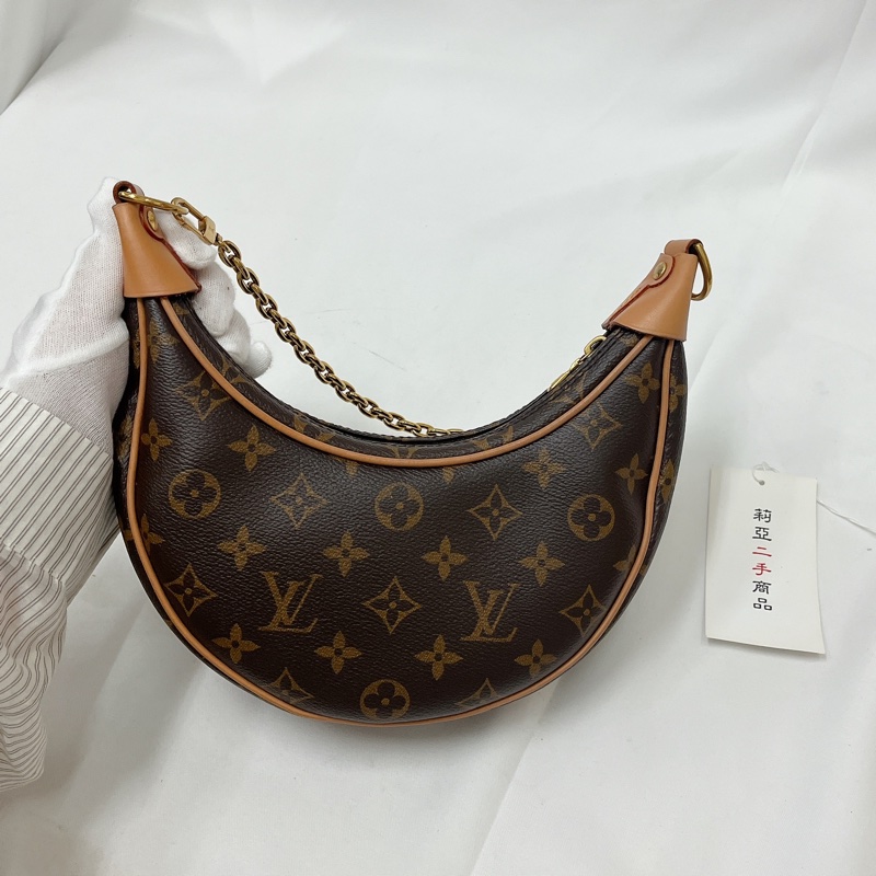 莉亞精品♡ LV M81098 老花月亮包 二手-6