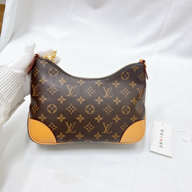 莉亞精品♡LV M45832 老花牛角包 二手-3
