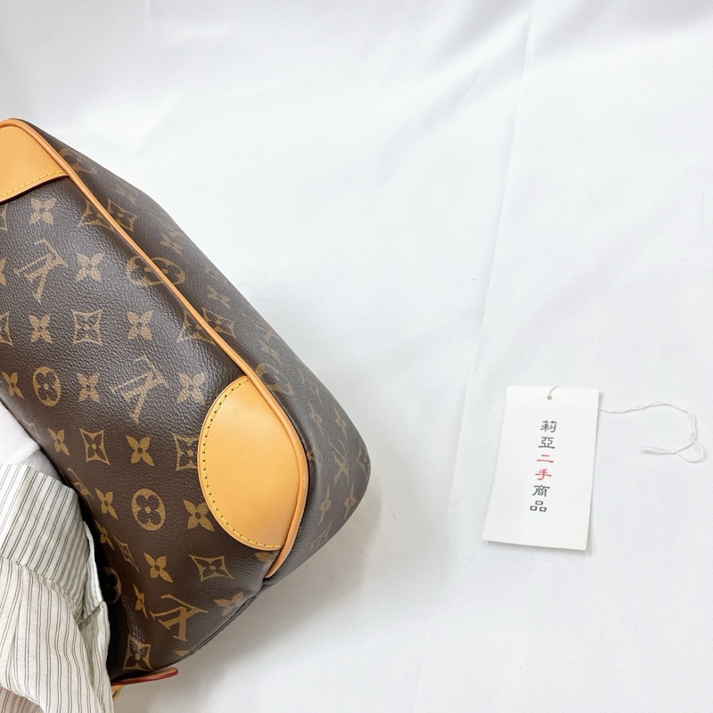 莉亞精品♡LV M45832 老花牛角包 二手-8