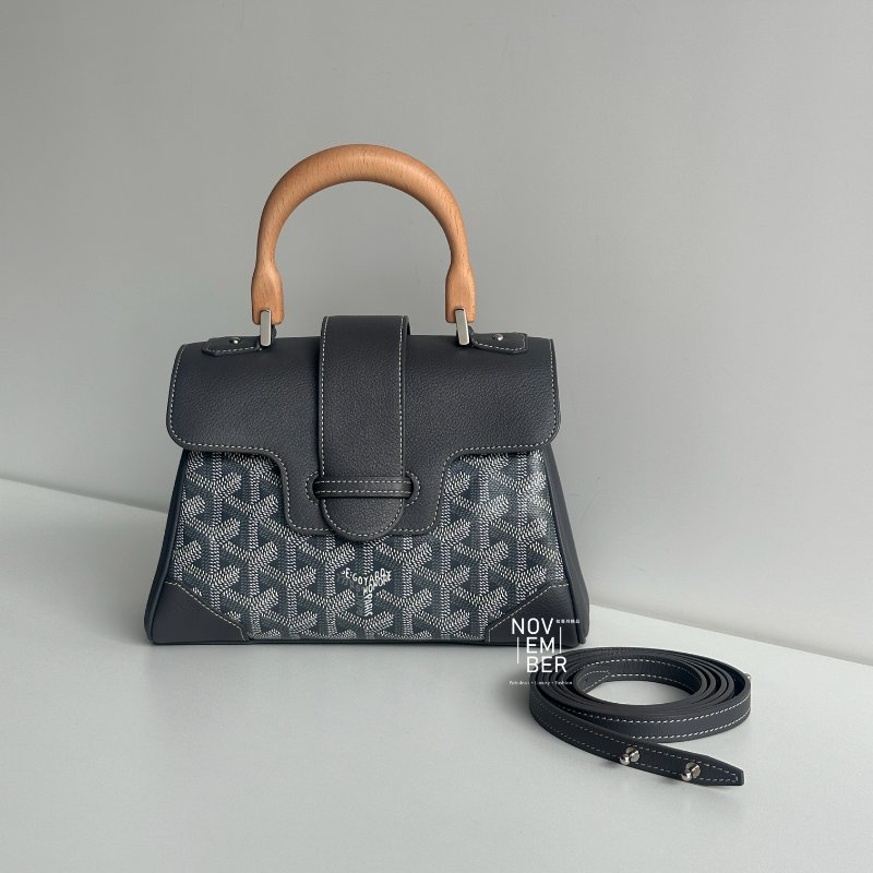 99新🆕 Goyard 戈雅 Saigon Mini 迷你西貢包 灰色-0