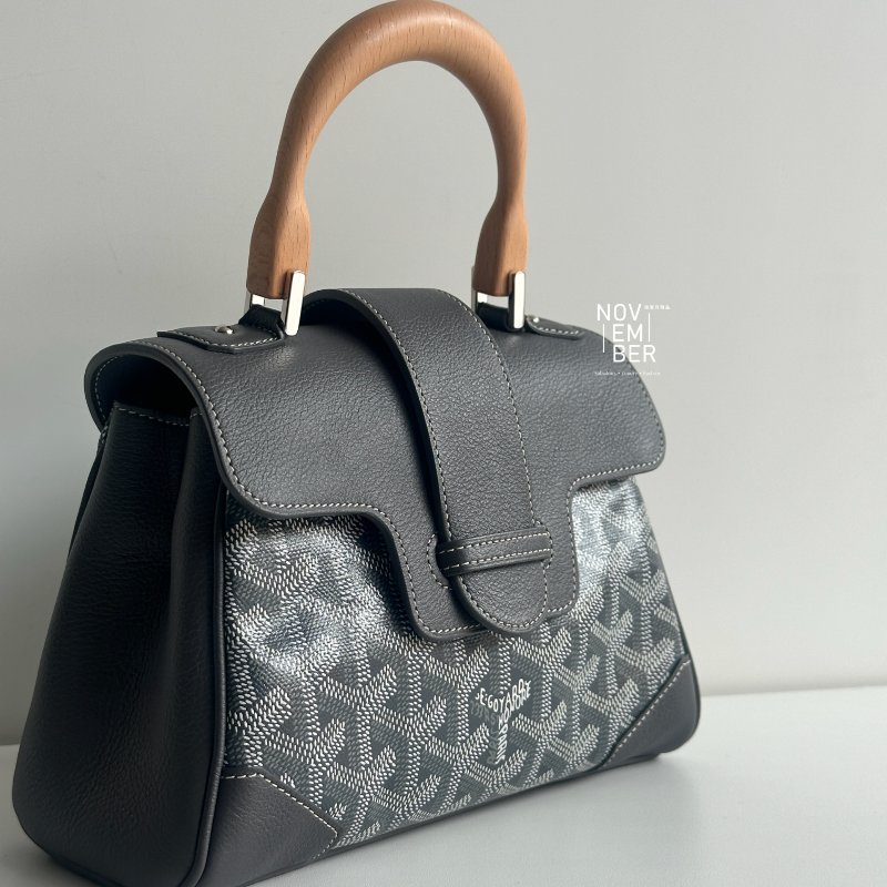 99新🆕 Goyard 戈雅 Saigon Mini 迷你西貢包 灰色-1