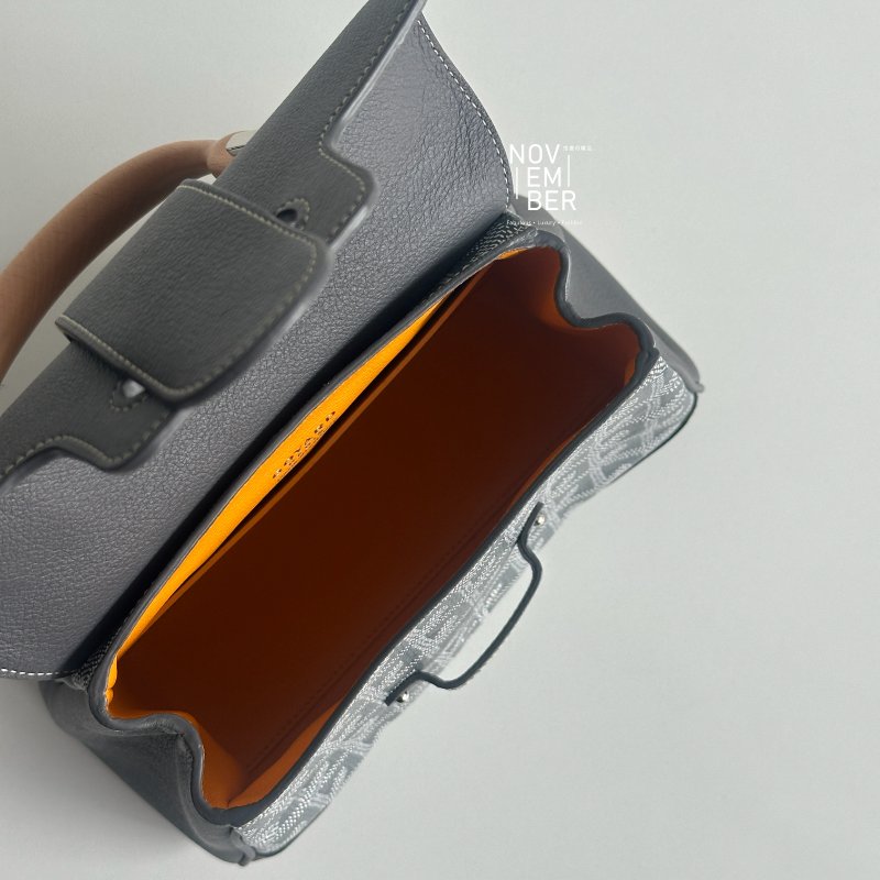 99新🆕 Goyard 戈雅 Saigon Mini 迷你西貢包 灰色-4