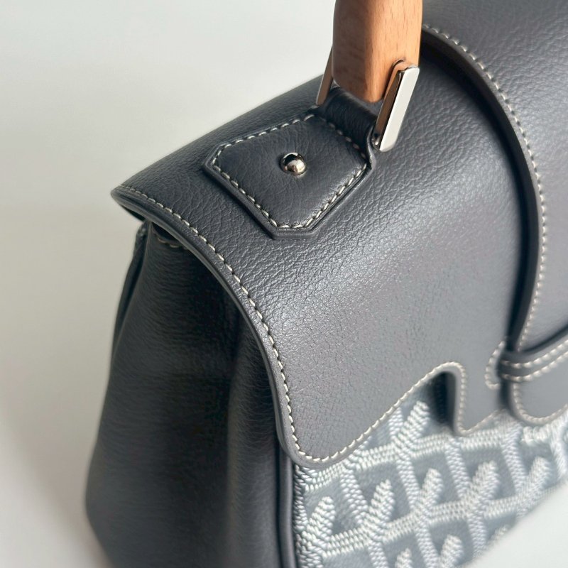 99新🆕 Goyard 戈雅 Saigon Mini 迷你西貢包 灰色-6