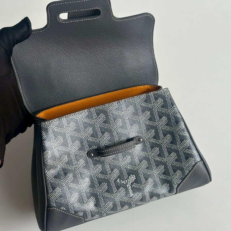 99新🆕 Goyard 戈雅 Saigon Mini 迷你西貢包 灰色-8