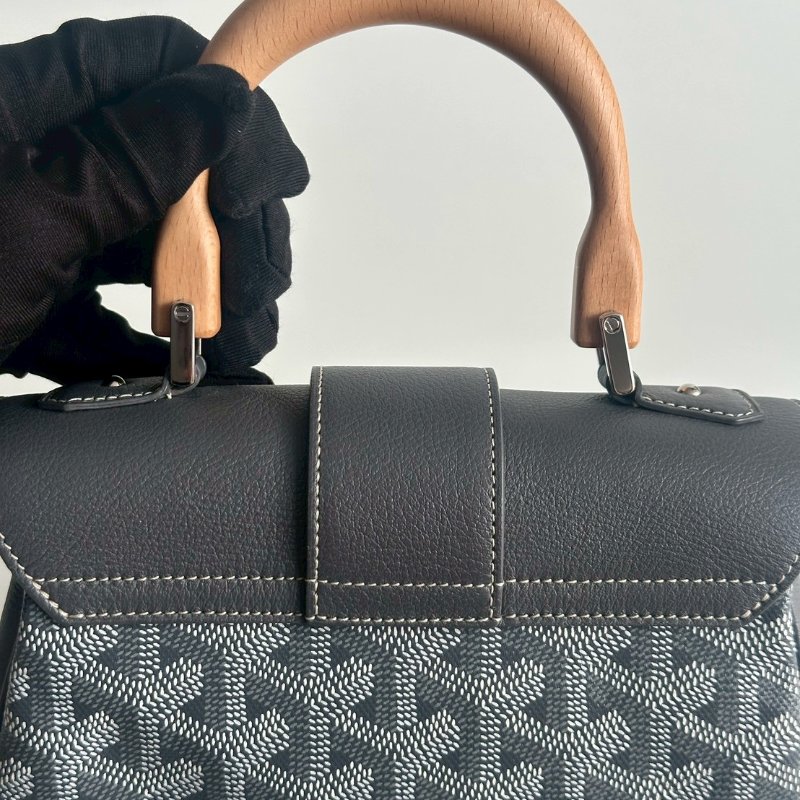 99新🆕 Goyard 戈雅 Saigon Mini 迷你西貢包 灰色-12