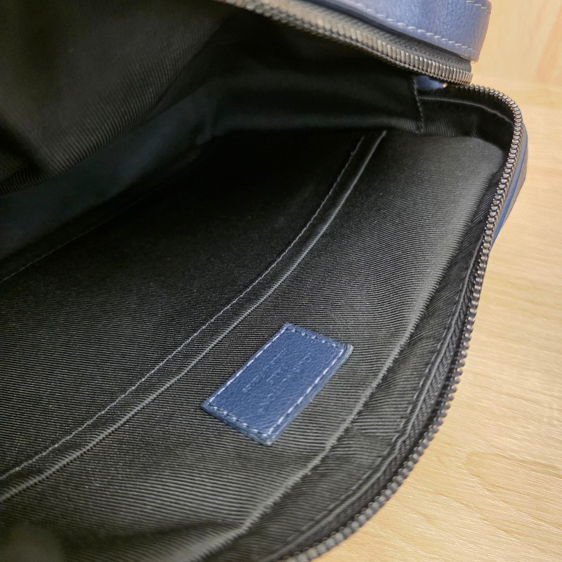 [夯款🥰現省3.5萬] LV深藍牛皮壓紋黑釦Trio三合一肩斜背包-16