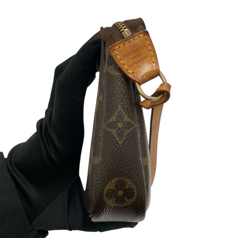 LOUIS VUITTON 路易威登 M51980 Pochette Accessoires 麻將包 腋下包 肩背包 PVC帆布 棕色老花 金釦-4