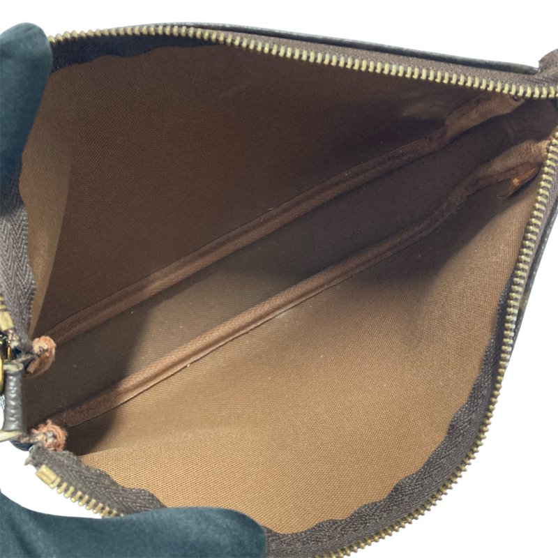 LOUIS VUITTON 路易威登 M51980 Pochette Accessoires 麻將包 腋下包 肩背包 PVC帆布 棕色老花 金釦-7