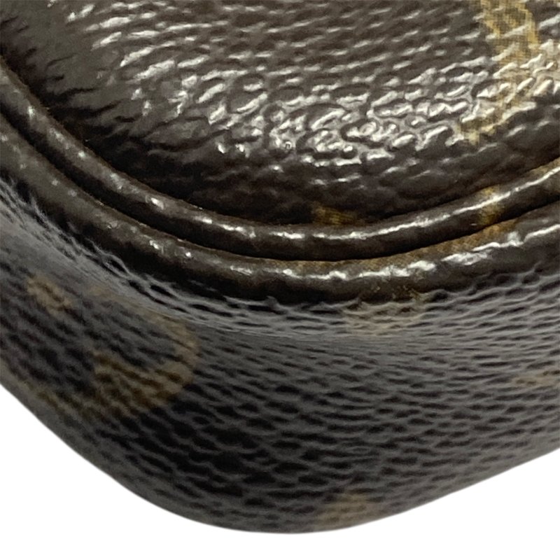 LOUIS VUITTON 路易威登 M51980 Pochette Accessoires 麻將包 腋下包 肩背包 PVC帆布 棕色老花 金釦-11