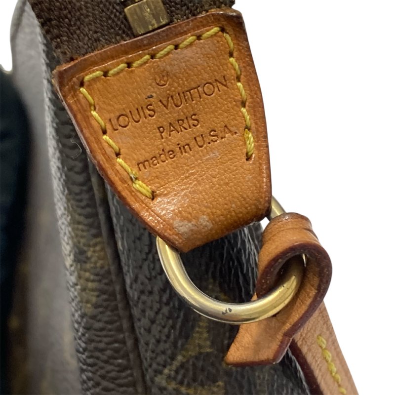 LOUIS VUITTON 路易威登 M51980 Pochette Accessoires 麻將包 腋下包 肩背包 PVC帆布 棕色老花 金釦-12