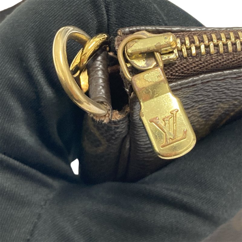 LOUIS VUITTON 路易威登 M51980 Pochette Accessoires 麻將包 腋下包 肩背包 PVC帆布 棕色老花 金釦-13