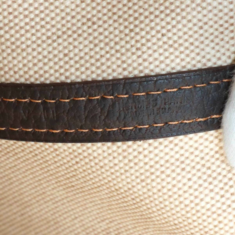 愛馬仕 Garden 43 GM 手提包，Toile H Negonda Natural Marron 帆布，□H 印記，銀色五金，派對-6