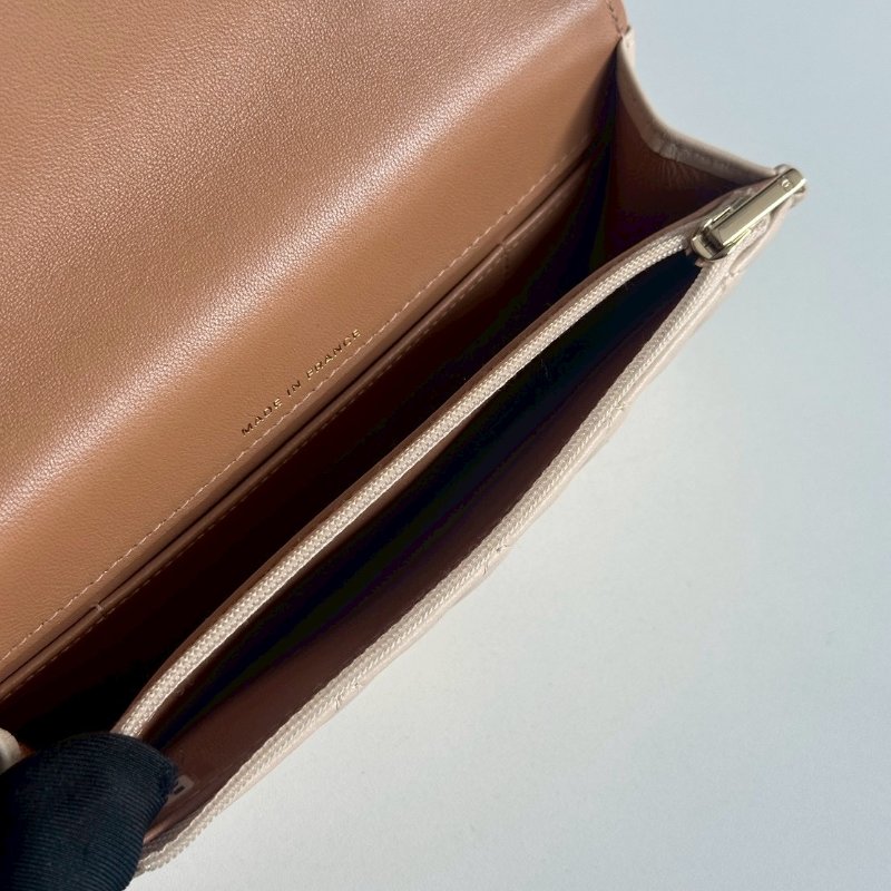 99新🆕 Chanel 香奈兒 手柄WOC 奶茶色金釦-11