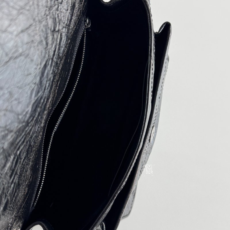 99新🆕 Saint Laurent YSL 聖羅蘭 Niki 中號 黑色銀鏈-3