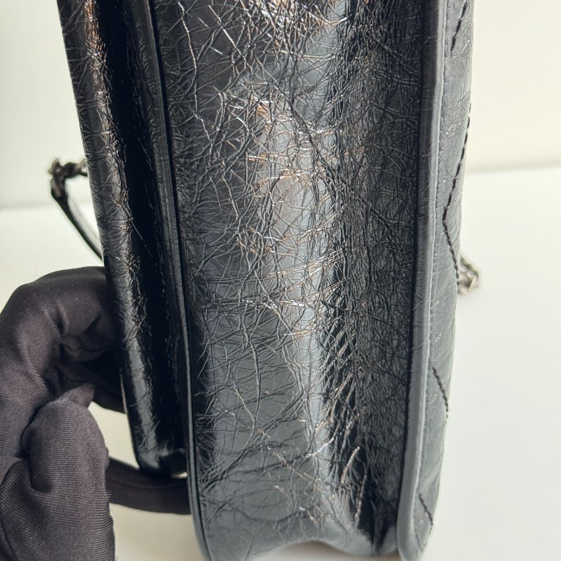 99新🆕 Saint Laurent YSL 聖羅蘭 Niki 中號 黑色銀鏈-15