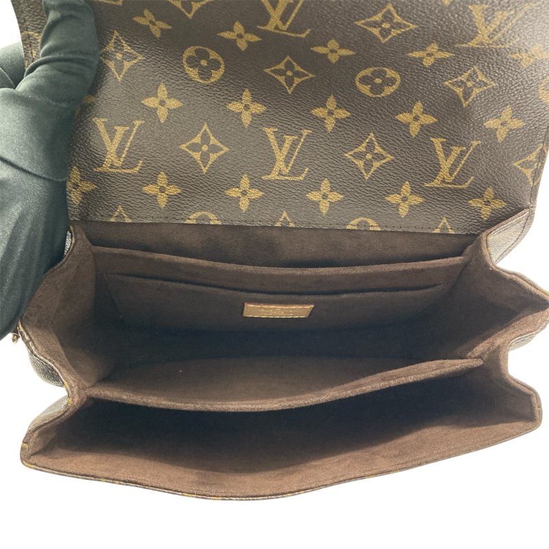 LOUIS VUITTON 路易威登 M40780 Pochotte Metis 郵差包 肩背包 PVC帆布 棕色老花 金釦-7