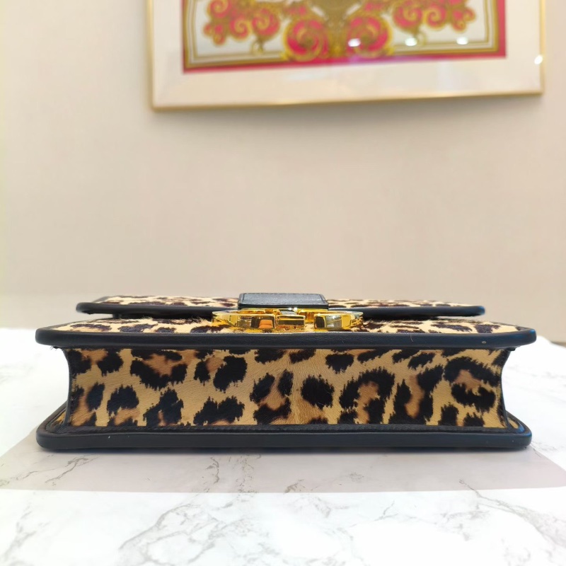 Dior 30 MONTAIGNE     盒子包 米色馬毛牛皮革 Mizza圖案 豹紋 24*8*17 99新配件塵袋-4