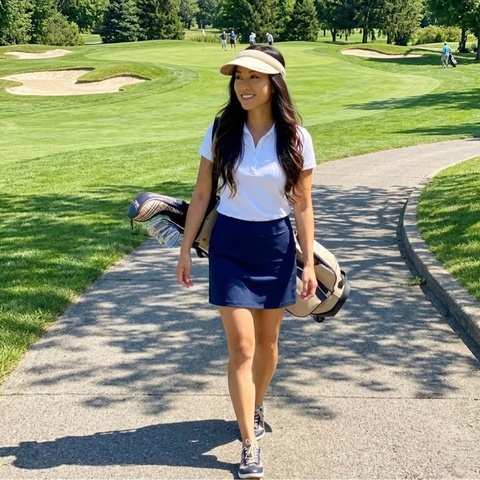 BURBERRY GOLF 格紋字母遮陽帽