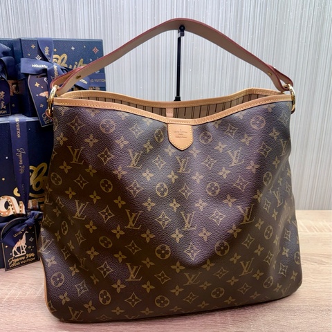 LV M40353 delightful MM單把肩背購物包托特包