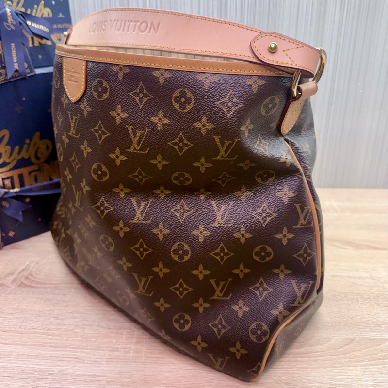 LV M40353 delightful MM單把肩背購物包托特包-7