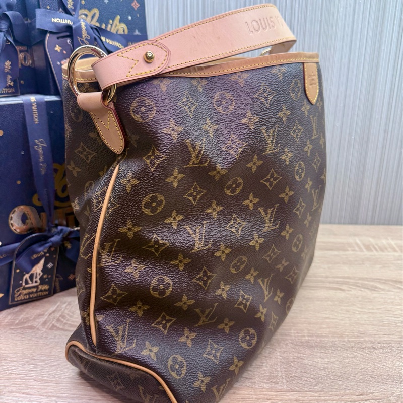 LV M40353 delightful MM單把肩背購物包托特包-8