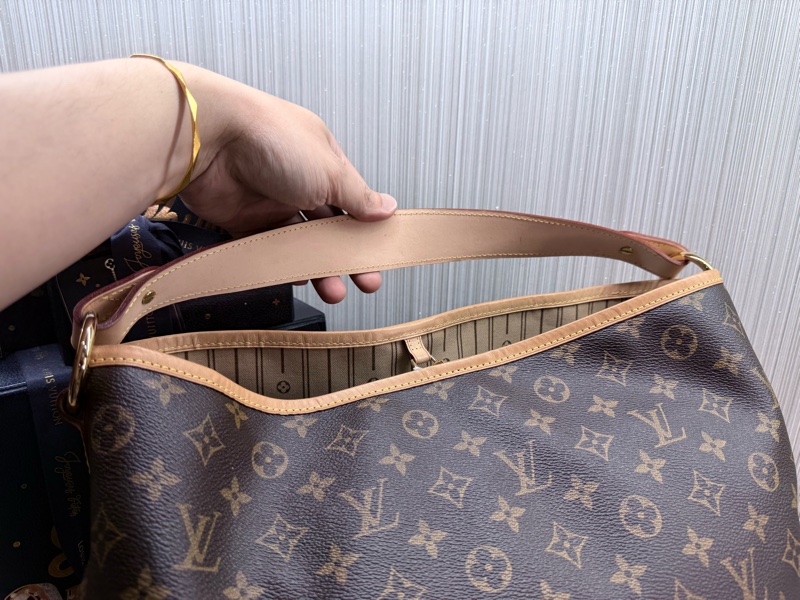 LV M40353 delightful MM單把肩背購物包托特包-11