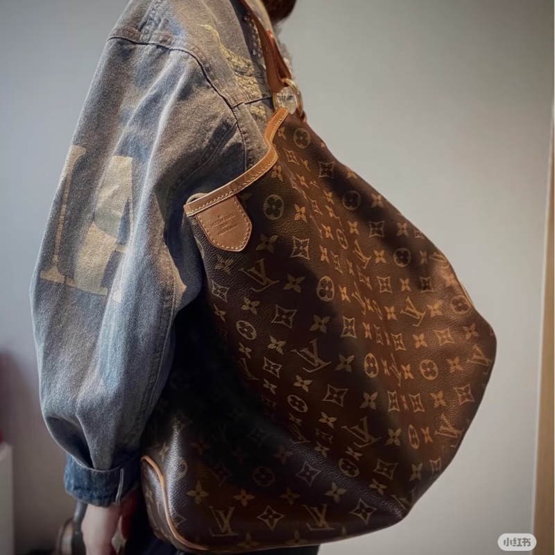 LV M40353 delightful MM單把肩背購物包托特包-23