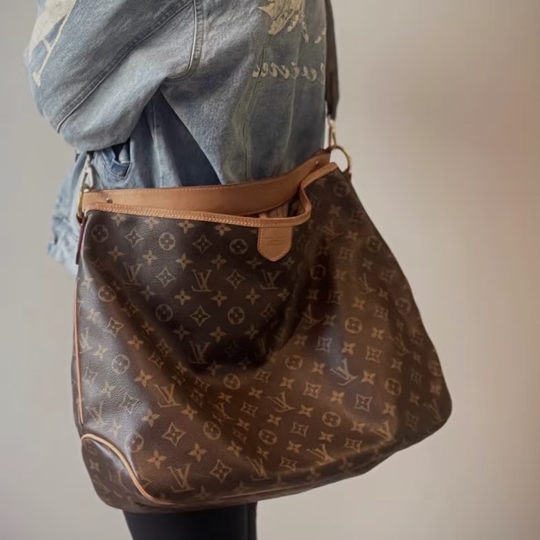 LV M40353 delightful MM單把肩背購物包托特包-25