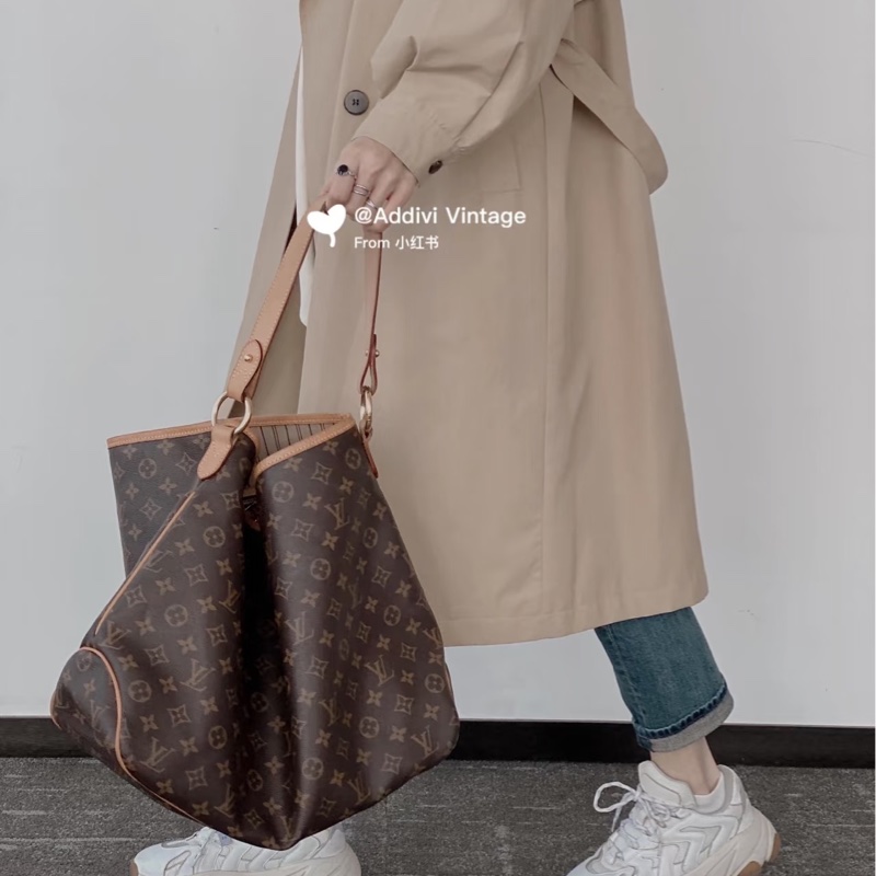 LV M40353 delightful MM單把肩背購物包托特包-27