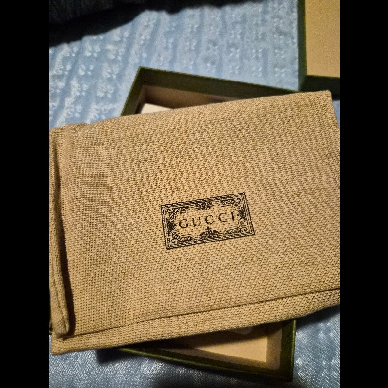 Gucci ophidia綠紅織帶扣式拉鍊中夾-7