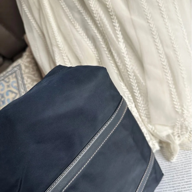 普拉達包 尼龍 海軍藍 托特包 包包 皮革包 二手 古董包 古董 中古包 二手 prada Re-Nylon navy shoulder bag-11