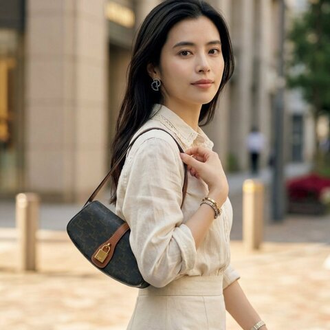 Celine 10I592 凱旋門老花 Taubou 鎖頭包