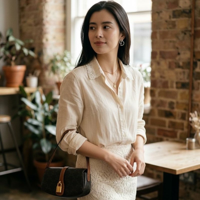 Celine 10I592 凱旋門老花 Taubou 鎖頭包-1