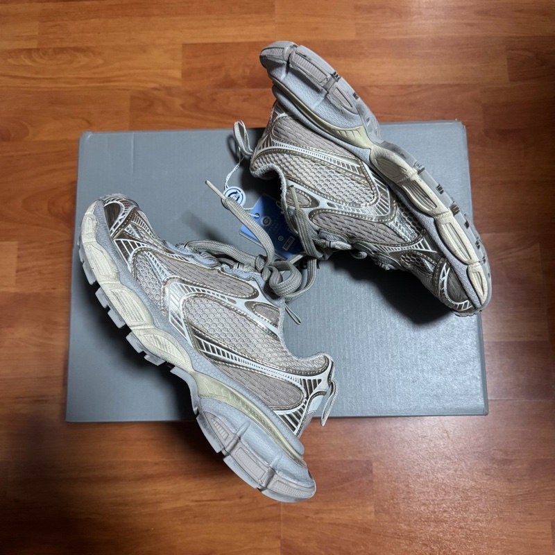 Balenciaga巴黎世家3xl做舊老爹鞋 厚底鞋 淺米色 35碼-7